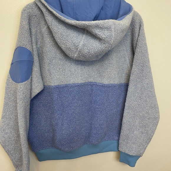 NEW Outdoor Voices||Megafleece Wool Half Zip Pullover Hoody, Dusty Blue … - Picture 11 of 13